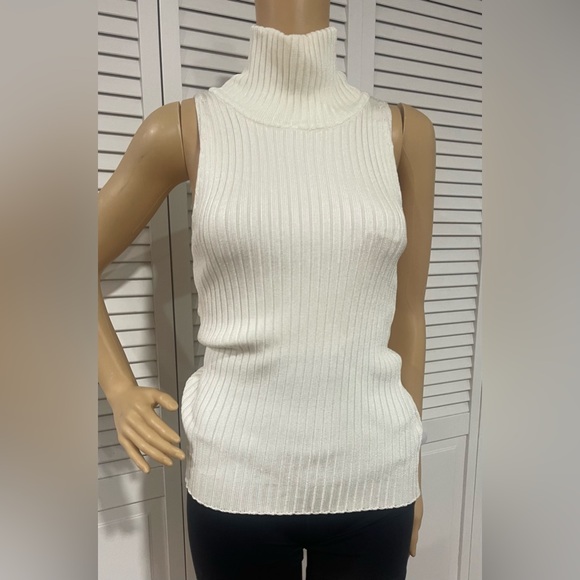 H&M Cream Ribbed Tank Top - Picture 2 of 4